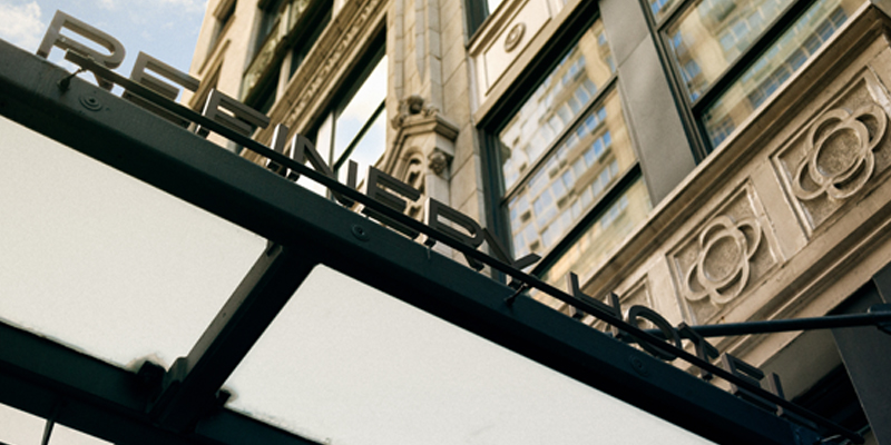 The Outdoor Awning of the Refinery Hotel